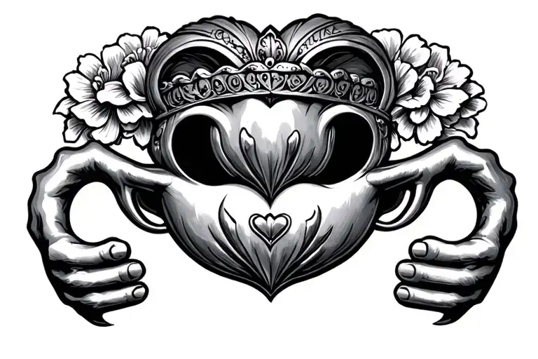 Claddagh tattoo design idea