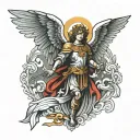st Michael archangel tattoo design idea
