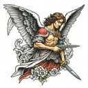 st Michael archangel tattoo design idea