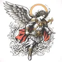 st Michael archangel tattoo design idea