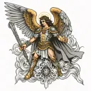 st Michael archangel tattoo design idea