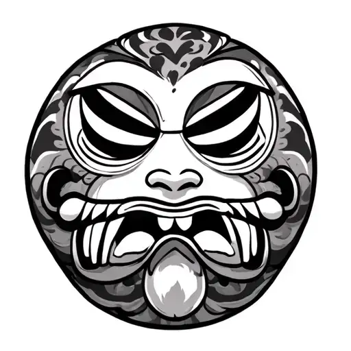 daruma tattoo design idea