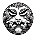 daruma tattoo design idea