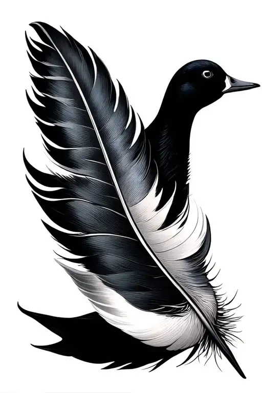 pintail feathers  tattoo tattoo design idea