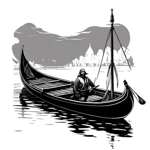 Gondola tattoo design idea