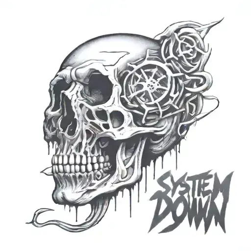 system of a down toxicity album tattoo design idea