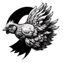 Chicken Wing tattoo design idea