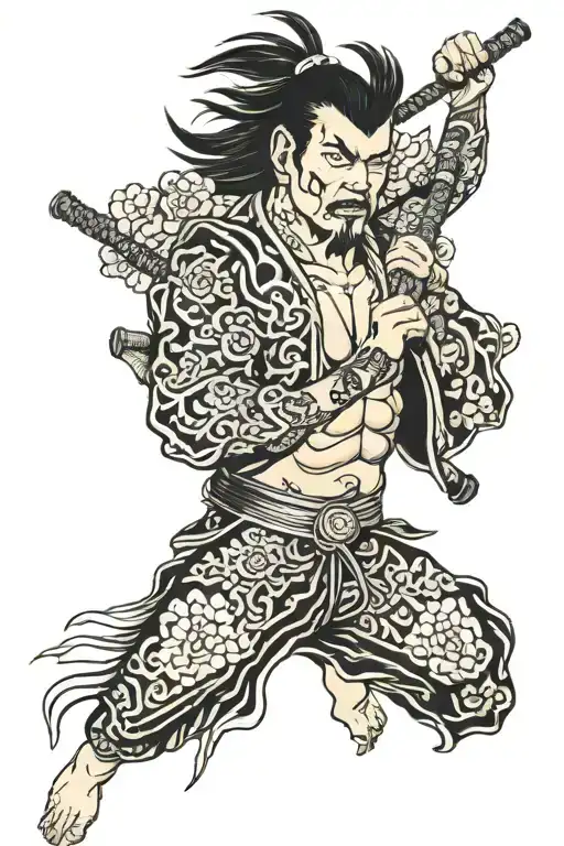 Japanese yakuza tatto style tattoo design idea