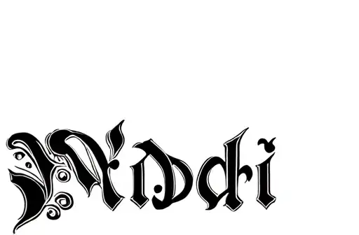 "Nidhi 
" tattoo design idea