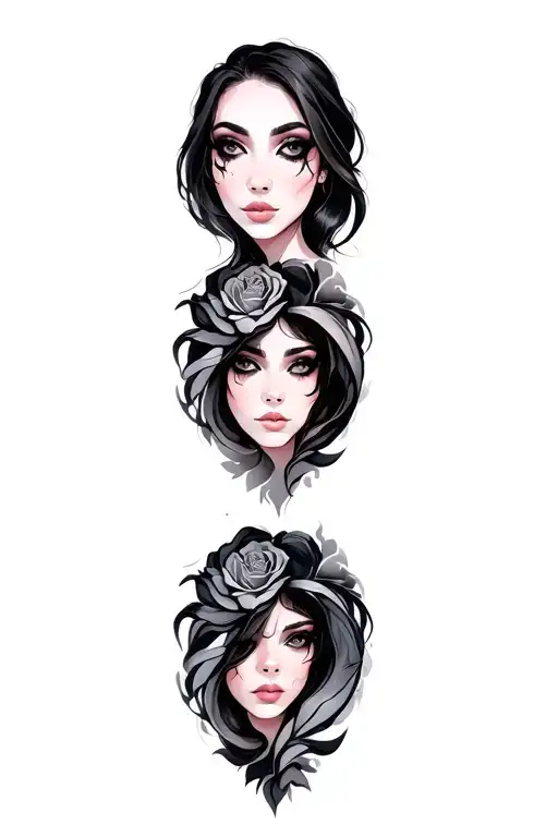Female tattoo design idea