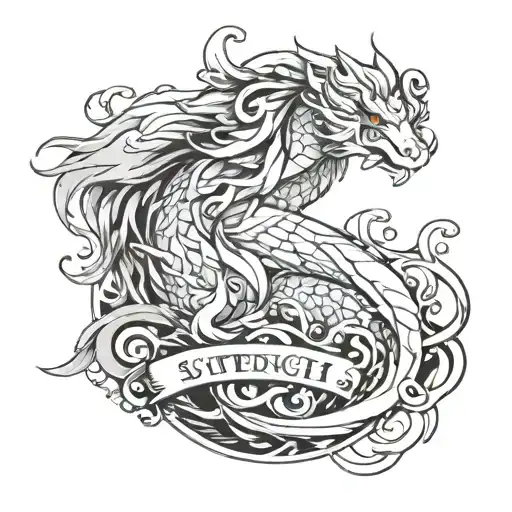 Strength, intelligence, fame, patience, flawlessness and valour. tattoo design idea