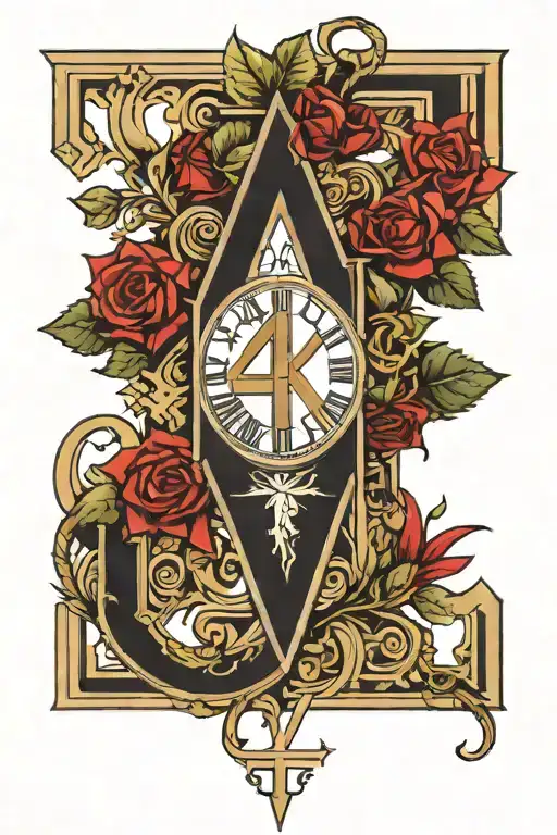 24 in Roman Numerals with a line above and under and 05/19/19 on top line tattoo design idea