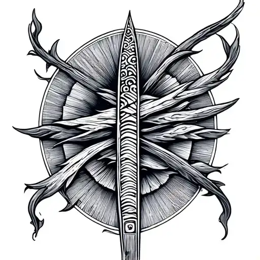 Ogham tattoo design idea