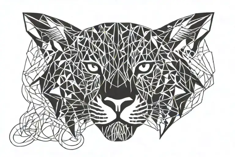 panther tattoo design idea