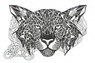 panther tattoo design idea