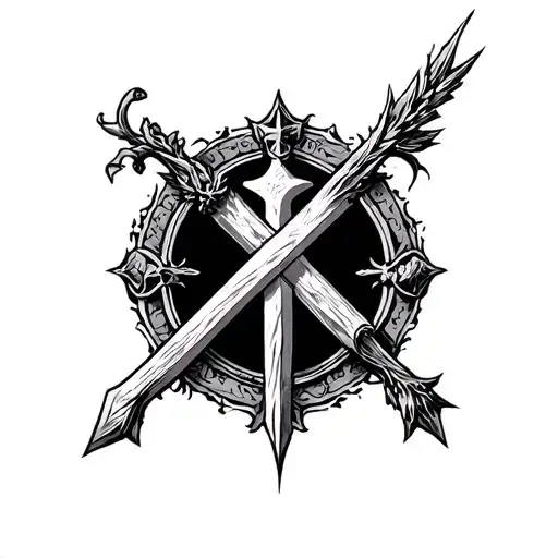 Penalty, Cross, Faith, Destiny tattoo design idea