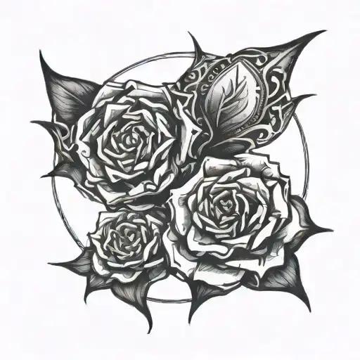 an image that represent suffering in silence + wisdom tattoo design idea