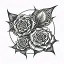 an image that represent suffering in silence + wisdom tattoo design idea