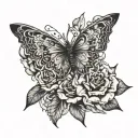 an image that represent suffering in silence + wisdom tattoo design idea