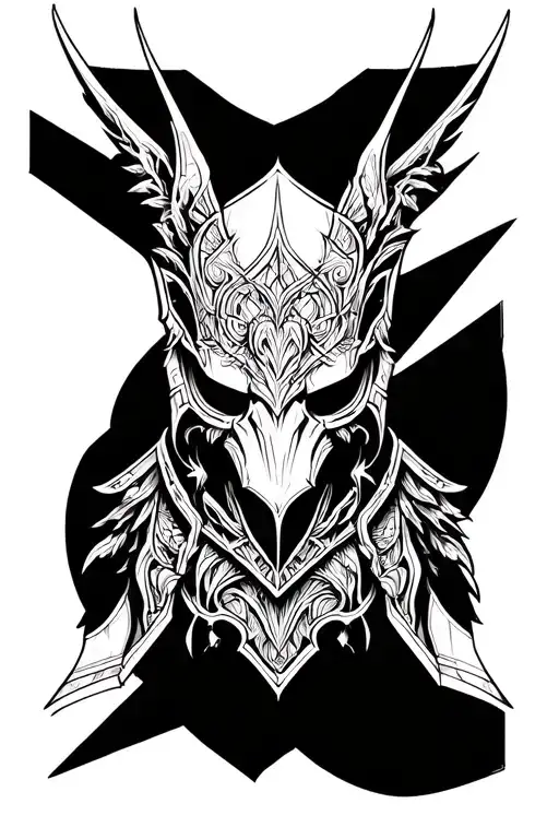 mantle armor tattoo design idea