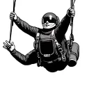 Skydiving tattoo design idea