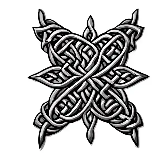 Celtic Maltese cross tattoo design idea