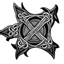Celtic Maltese cross tattoo design idea