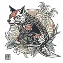 japanese Tomoe tattoo design idea
