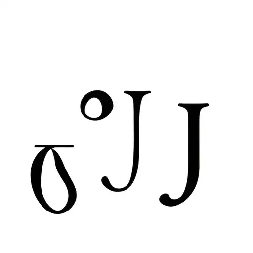 "O J " Alphabets tattoo design idea