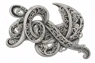 infinity loop tattoo design idea