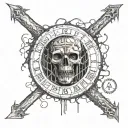 April 20 2000 roman numerical tattoo design idea