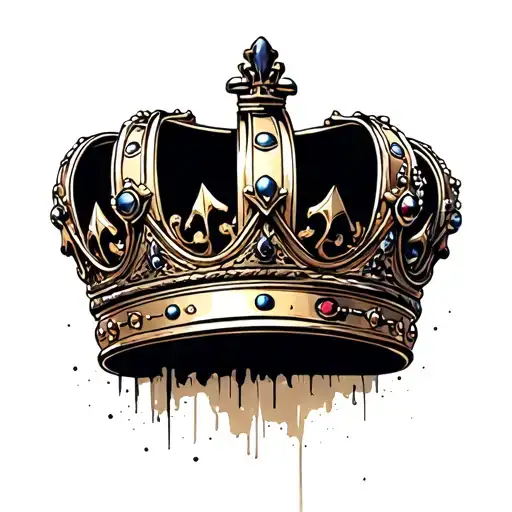 royal crown  tattoo design idea