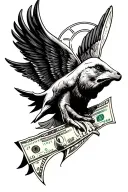 Money maker Risk taker Dream chaser tattoo design idea