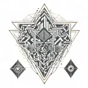 hacker life tattoo design idea