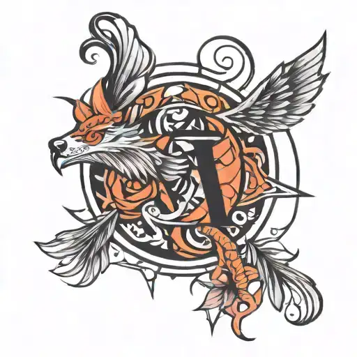 Tattoo representing struggle, courage, new beginnings, resilience, new path. tattoo design idea
