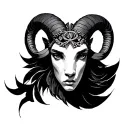 Libra Aries tattoo design idea