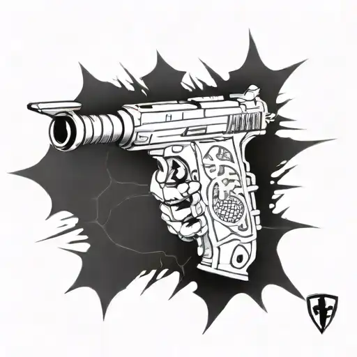 big joint and ferrari tattoo design idea