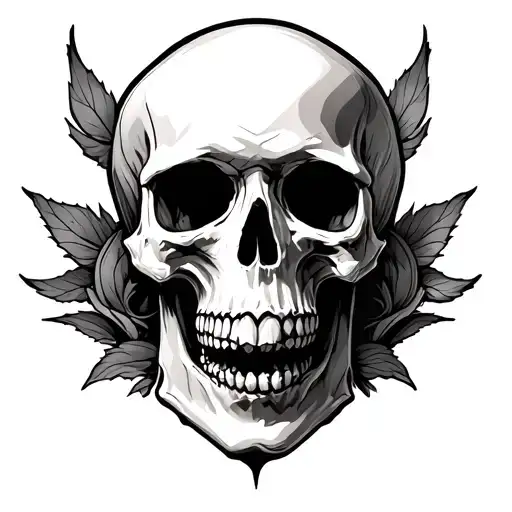 skull tattoo design idea