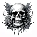 skull tattoo design idea