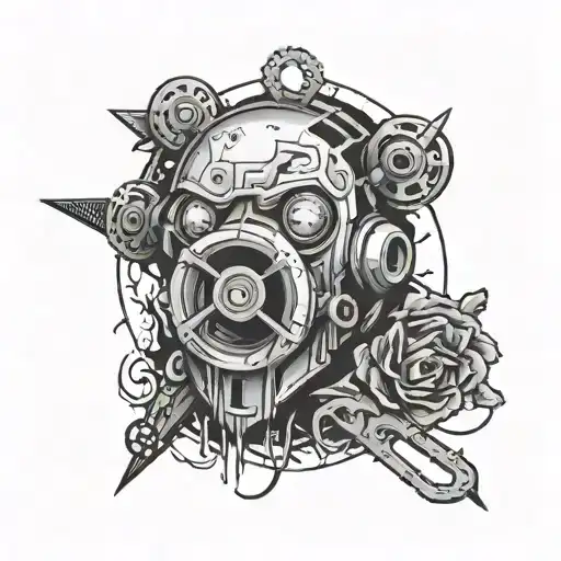 saw movie tattoo design idea