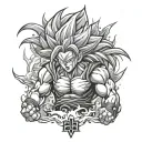 super saiyan tattoo design idea