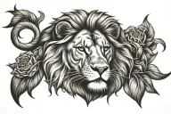 lion tattoo design idea
