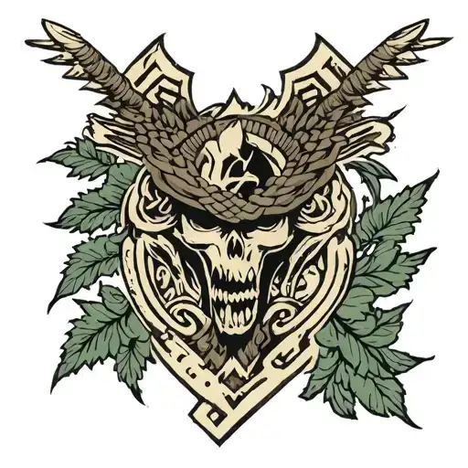 attack on titan scout regiment emblem tattoo design idea
