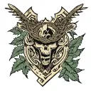 attack on titan scout regiment emblem tattoo design idea