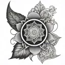 core chakra tattoo design idea