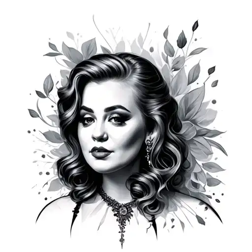 Adele tattoo design idea