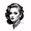 Adele tattoo design idea