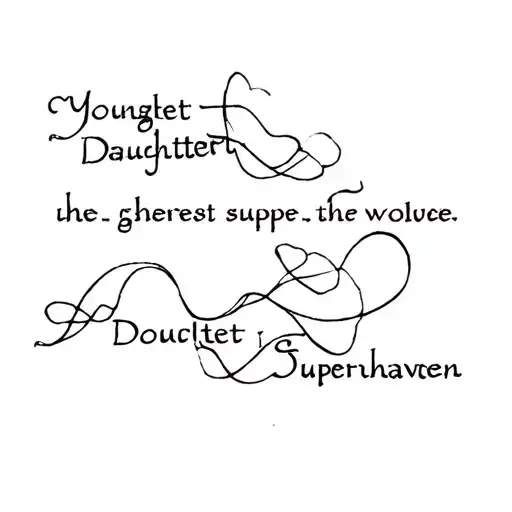 Youngest Daughter Superheaven song tattoo design idea