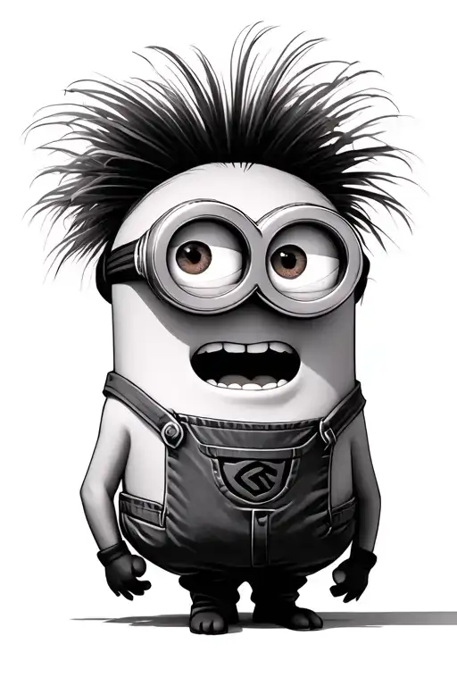 despicable me, minions acting funny tattoo design idea