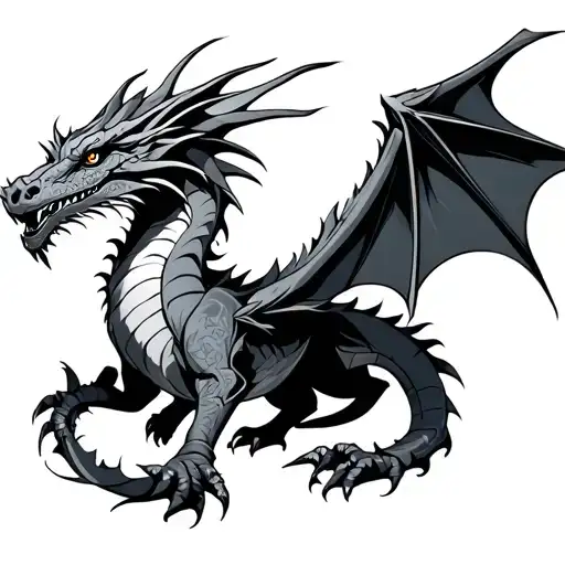 Nordic Dragon tattoo design idea